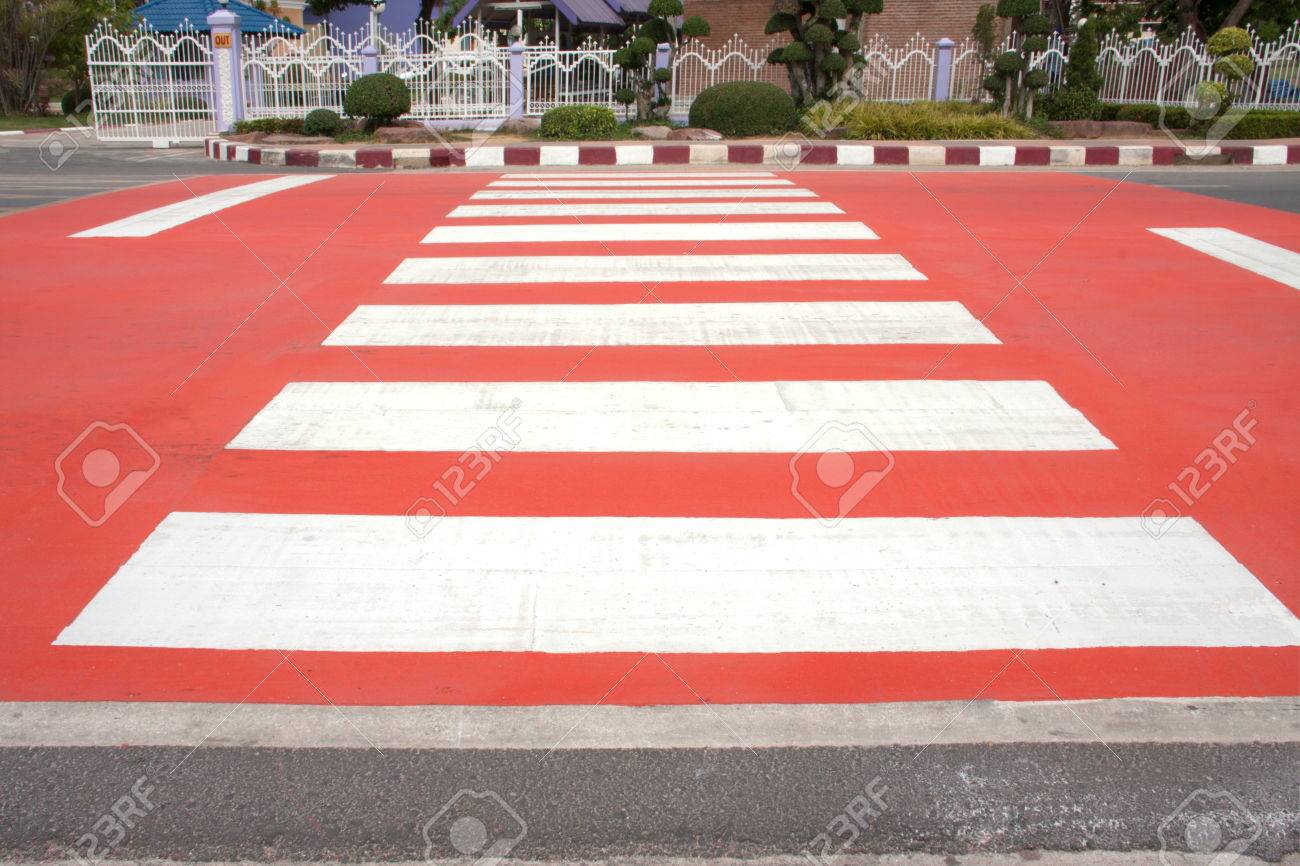 Red urban street